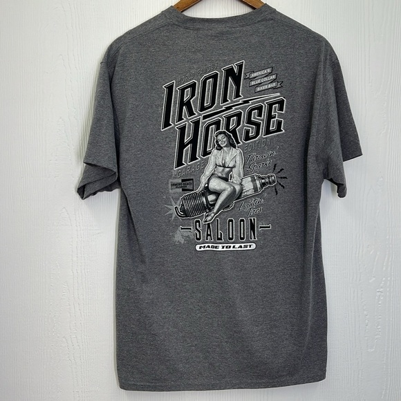 Port & Company - Iron Horse World Famous Garage Edition Pinup Girl T Shirt LG - Picture 8 of 9